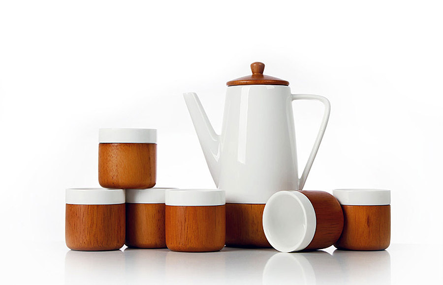 陶瓷橡木茶具|生活用品|工业/产品|10NDesign - 原创设计作品 