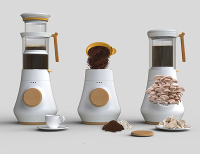 逆天设计-喝咖啡的同时还能种蘑菇!